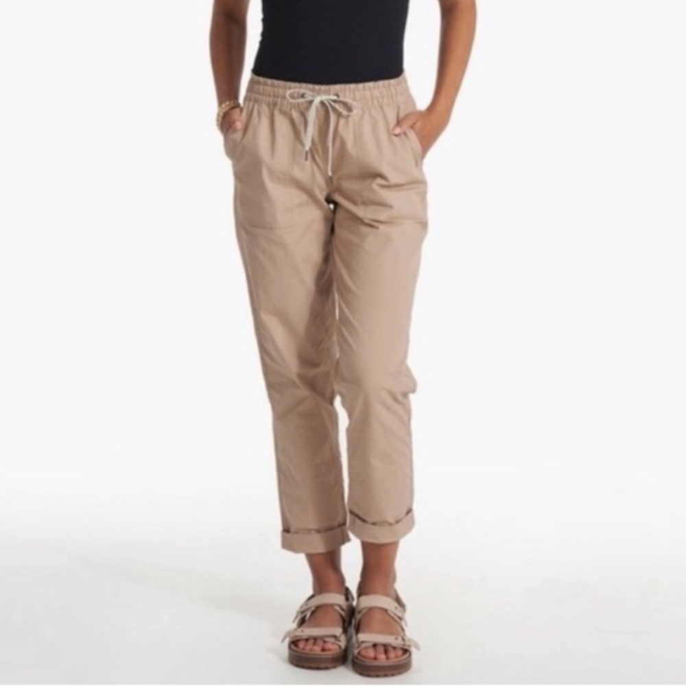 Vuori Women's Beige Track Pants Joggers